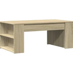 vidaXL Soffbord sonoma-ek 102x55x42 cm konstruerat trä