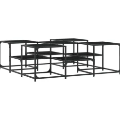 Outlet vidaXL Soffbord 121x121x40 cm konstruerat trä Svart