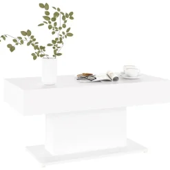 Best vidaXL Soffbord 96x50x45 cm konstruerat trä Vit