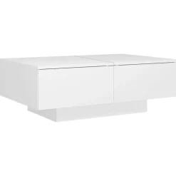 Discount vidaXL Soffbord 90x60x31 cm konstruerat trä Vit