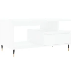 vidaXL Soffbord vit 90x49x45 cm konstruerat trä