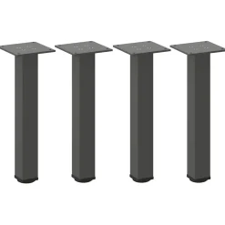 vidaXL Soffbordsben 4 st antracit 30-32 cm stål