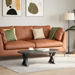 vidaXL Soffbordsben 2 st antracit 30x(30-31,3) cm stål