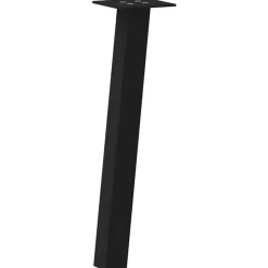 New vidaXL Soffbordsben 4 st a 30 cm stål Svart