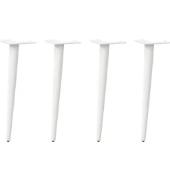 Online vidaXL Soffbordsben koniska 4 st a 30-31 cm stål Vit