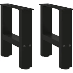Sale vidaXL Soffbordsben a 2 st 30x(30-31) cm stål Svart