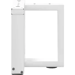 vidaXL Soffbordsben T-formade 2 st vita 30x25x(30-31) cm stål