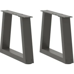vidaXL Soffbordsben V-formade 2 st antracit 30x(30-31,3) cm stål