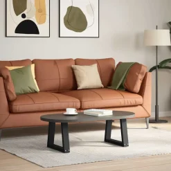 Online vidaXL Soffbordsben V-formade 2 st a 30x(30-31,3) cm stål Svart