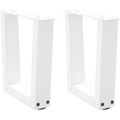 Clearance vidaXL Soffbordsben V-formade 2 st a 30x(30-31,3) cm stål Vit