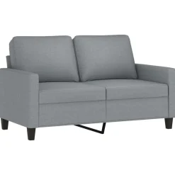 Sale vidaXL Soffgrupp med dynor 3 delar tyg Ljusgrå