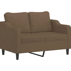 Best vidaXL Soffgrupp med kuddar 2 delar tyg Brun