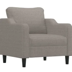 Sale vidaXL Soffgrupp med kuddar 3 delar tyg Taupe