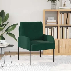 New vidaXL Soffor med kudde 55cm Plywood Mörkgrön