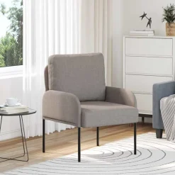 Online vidaXL Soffor med kudde 55cm Plywood Taupe