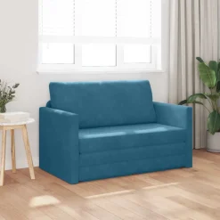 vidaXL Soffsäng Blå 124 x 71 x 78 cm Sammet