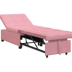Online vidaXL Soffsäng 194 x 67 x 82 cm Sammet Rosa