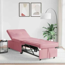 Online vidaXL Soffsäng 194 x 67 x 82 cm Sammet Rosa