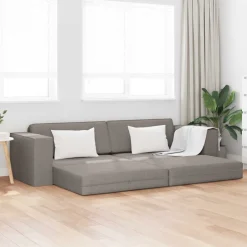 New vidaXL Soffsäng 245 x 78 x 77 cm tyg Taupe