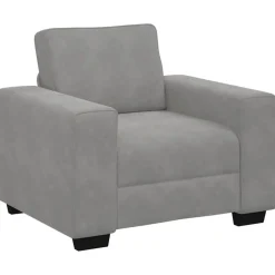 Sale vidaXL Soffstol 100x77x82 cm sammet Ljusgrå