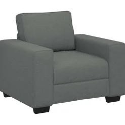 vidaXL Soffstol mörkgrå 100x77x82 cm tyg