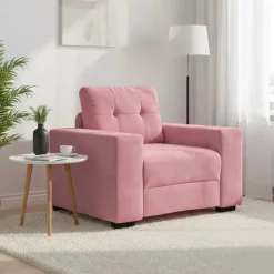 Online vidaXL Soffstol 100x78x80 cm sammet Rosa