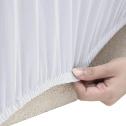 Discount vidaXL Sofföverdrag med stretch polyesterjersey Vit