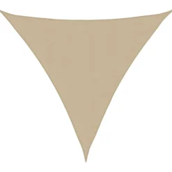 vidaXL Solsegel Oxfordtyg trekantigt 3,6x3,6x3,6 m beige