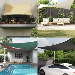 Sale vidaXL Solsegel oxfordtyg rektangulärt 2x2,5 m Taupe