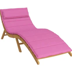 vidaXL Solsängkudde Rosa 178 x 60 x 4 cm Oxford tyg