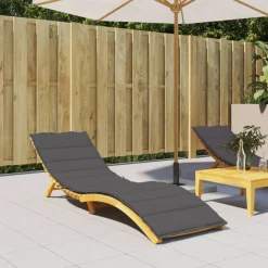 Online vidaXL Solsängsdyna 200x50x3 cm oxfordtyg Antracit