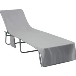 vidaXL Solstolshanddukar 2 pcs Mörkgrå 210 x 75 cm