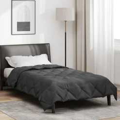 vidaXL Sommar Duvet Antracit 200 x 135 cm Mikrofiber