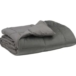 Online vidaXL Sommar Duvet Quiltad 135 x 200 cm Mikrofiber Ljusgrå