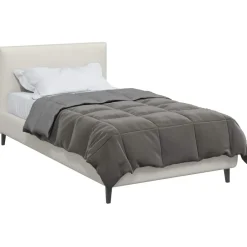 Online vidaXL Sommar Duvet Quiltad 135 x 200 cm Mikrofiber Ljusgrå