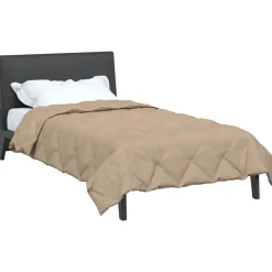 vidaXL Sommar Duvet Taupe 200 x 135 cm Mikrofiber