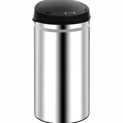 Best vidaXL Soptunna med automatisk sensor 50 L rostfritt stål Silver