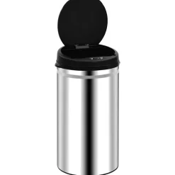 Best vidaXL Soptunna med automatisk sensor 50 L rostfritt stål Silver