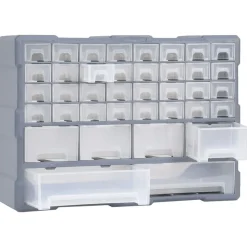 vidaXL Sortimentskåp med 38 lådor 52x16x37,5 cm
