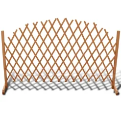 Online vidaXL Spaljéstaket massivt trä 180 x 100 cm Brun