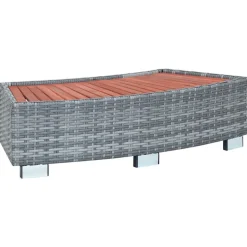 vidaXL Spatrappa grå konstrotting 92x45x25 cm