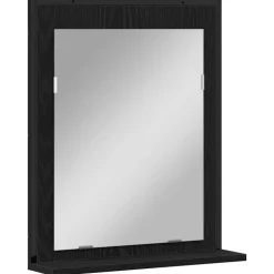 Sale vidaXL Spegel 50 x 12 x 60 cm Glas och konstruerat trä Svart ek