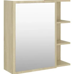 Sale vidaXL Spegelskåp för badrum sonoma-ek 62,5x20,5x64 cm konstruerat trä Sonoma ek
