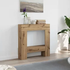 vidaXL Spiselkrans artisan ek 81x18x82 cm konstruerat trä