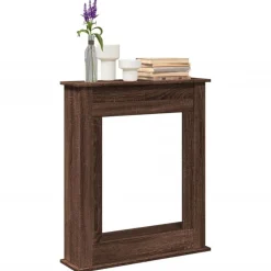 Clearance vidaXL Spiselkrans 75x20x87,5 cm konstruerat trä brun ek