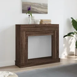 vidaXL Spiselkrans brun ek 100x30x87,5 cm konstruerat trä