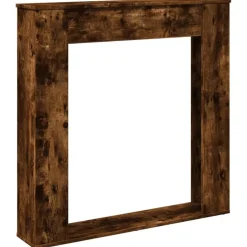 Best vidaXL Spiselkrans 100x20x100 cm konstruerat trä Rökfärgad ek