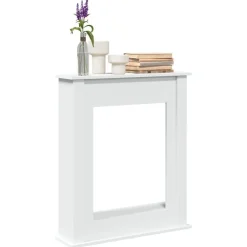 New vidaXL Spiselkrans 75x20x87,5 cm konstruerat trä Vit