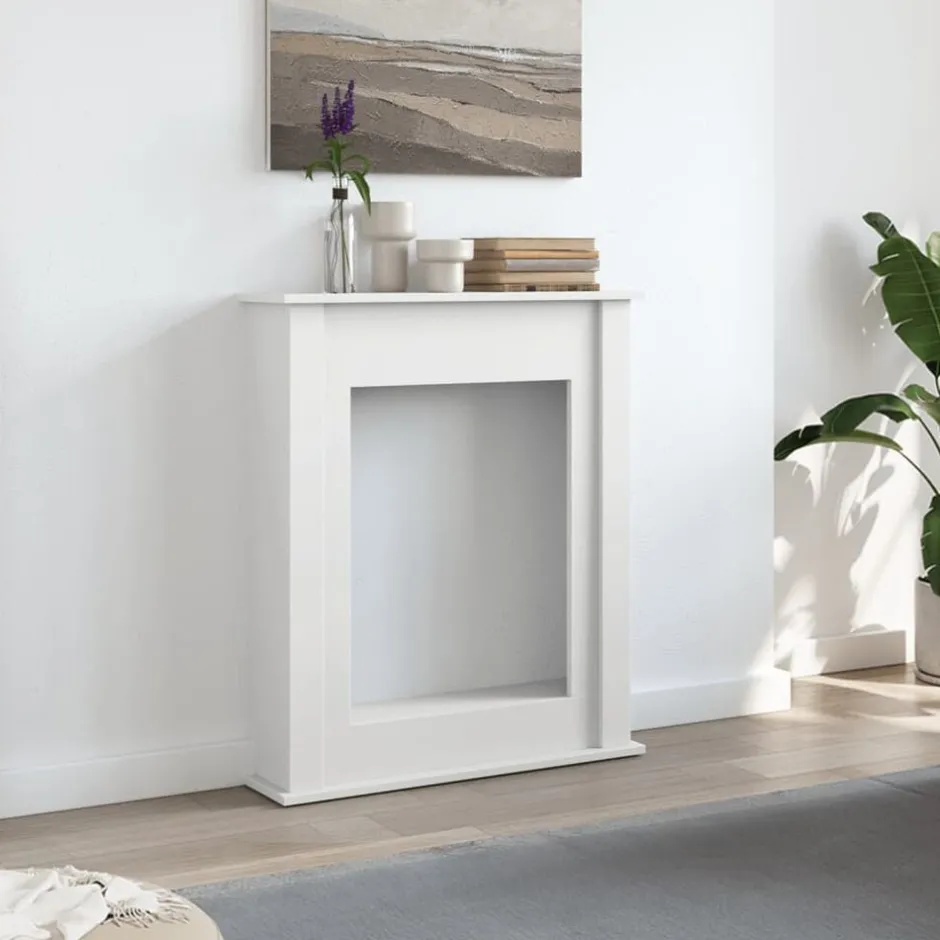 New vidaXL Spiselkrans 75x20x87,5 cm konstruerat trä Vit