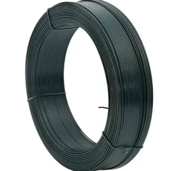 vidaXL Stagtråd 250 m 0,9/1,4 mm stål svartgrön